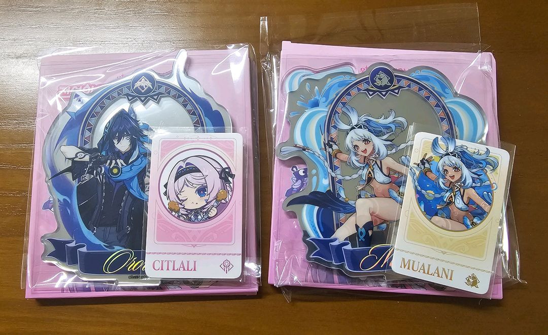 원신 올로룬 말라니 아크릴 거울 스탠드 시틀라리 포카 이미지