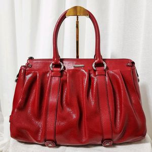 셀린느 에나멜 가죽 토트백 레더 핸드백 가방 (사이즈 넉넉하고 상태좋음) 이미지