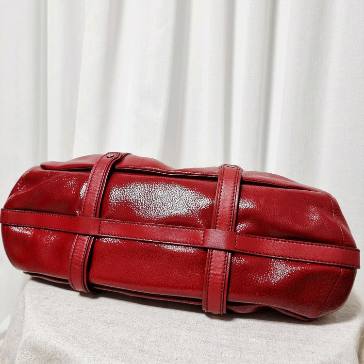 셀린느 에나멜 가죽 토트백 레더 핸드백 가방 (사이즈 넉넉하고 상태좋음) 이미지