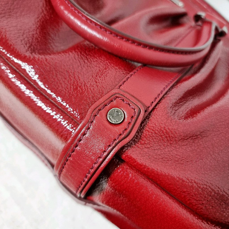 셀린느 에나멜 가죽 토트백 레더 핸드백 가방 (사이즈 넉넉하고 상태좋음) 이미지