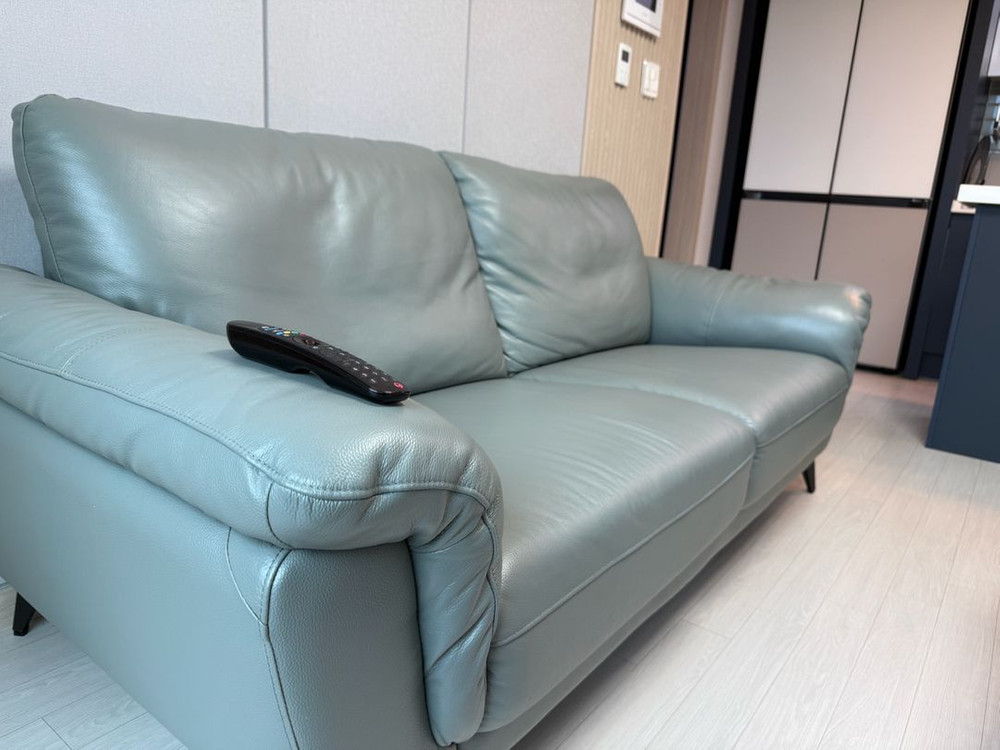 모던하우스 멜로우 천연면피 가죽 3인 소파 이미지