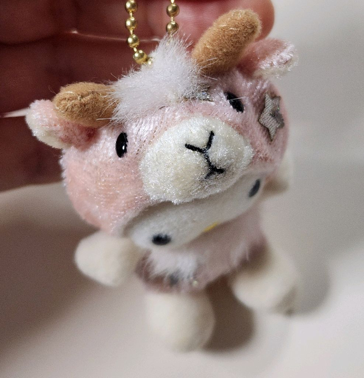 헬로키티 염소자리 인형 마스코트 키티 스트랩 고전 키티 별자리 이미지