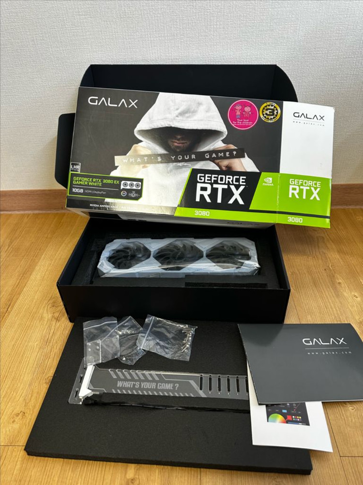 갤럭시 RTX 3080 EX GAMER WHITE 이미지