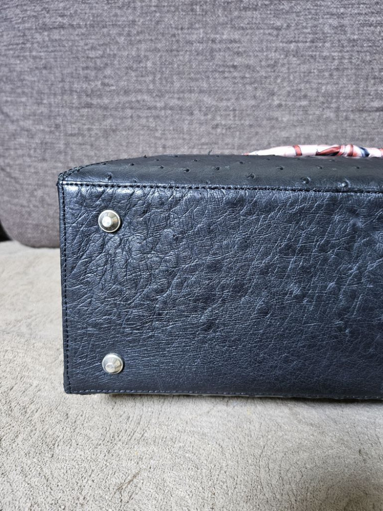 탑핸들 타조가죽백 이미지