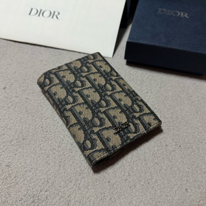 디올 오블리크 자카드 홀더 카드지갑 이미지