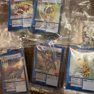 디지몬 아크릴 카드 가챠 아구몬 라인 일괄 오메가몬 워그레이몬 메탈그레이몬 이미지