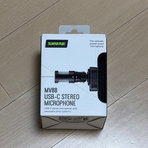 [신형/단순개봉] 슈어MV88 콘덴서마이크 C타입 버전 팝니다. (국내정발판) 이미지