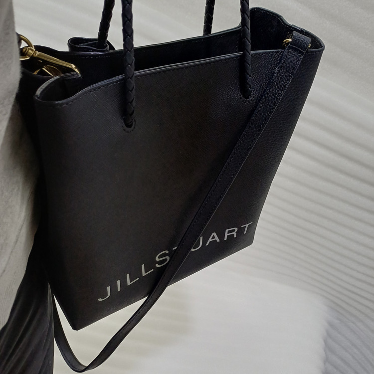 정품 질스튜어트 페이퍼백 가죽 가방 토트백 크로스백 블랙 사랑봉봉 이미지