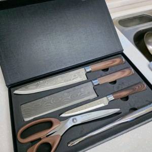 다마스커스 칼 5종 세트 이미지