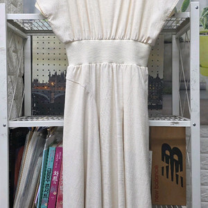 시스템 롱원피스 55 캡소매 아이보리 여름원피스 WM56 이미지