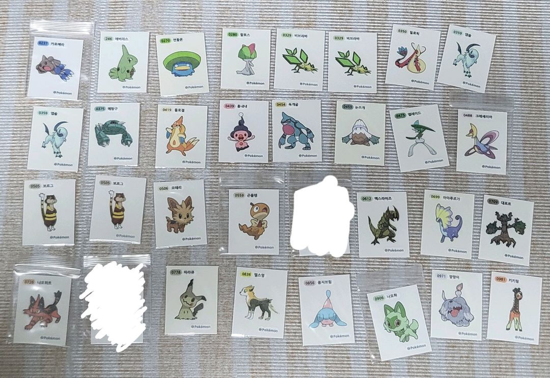 포켓몬스터 띠부띠부씰 띠부실 이미지