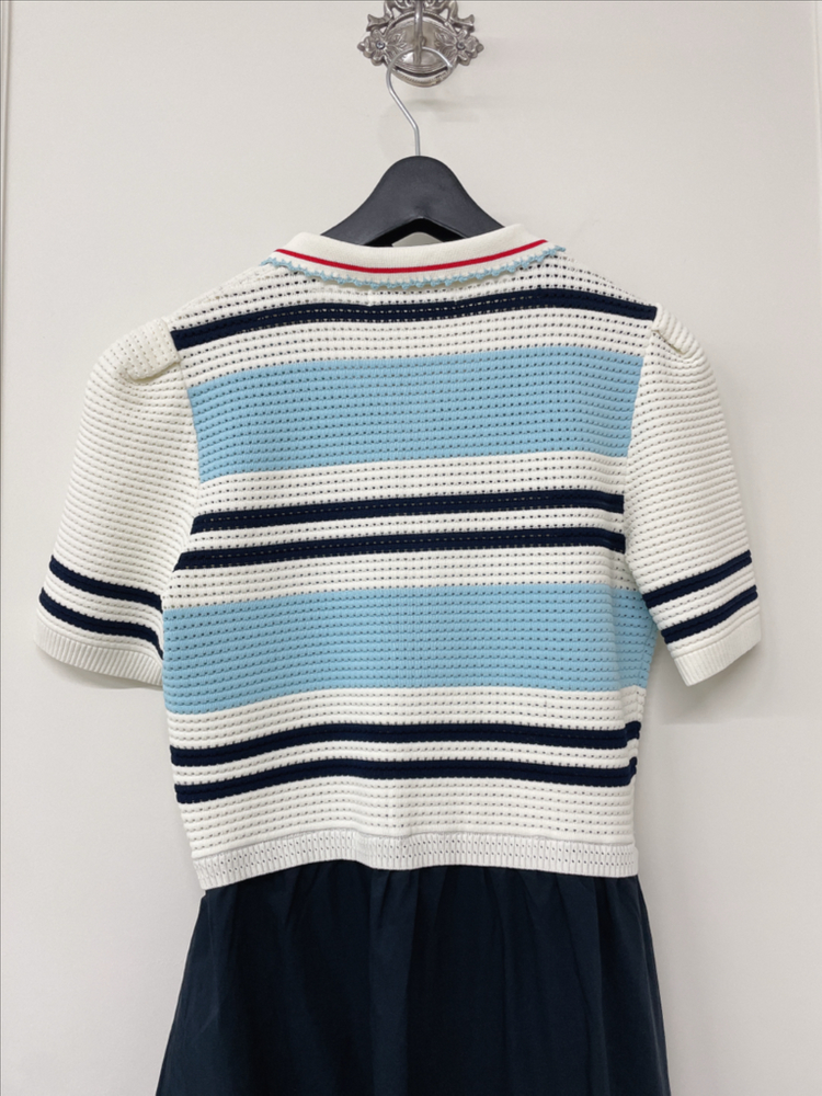 25ss 사틴 니트 원피스 / 한섬 타임 마인 산드로 더캐시미어 비이커 코스 가니 미샤 이미지