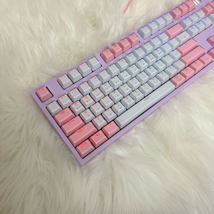 리니어축 앱코 AN08 아이스큐브 핑크 카일광축 게이밍 기계식 키보드 이미지