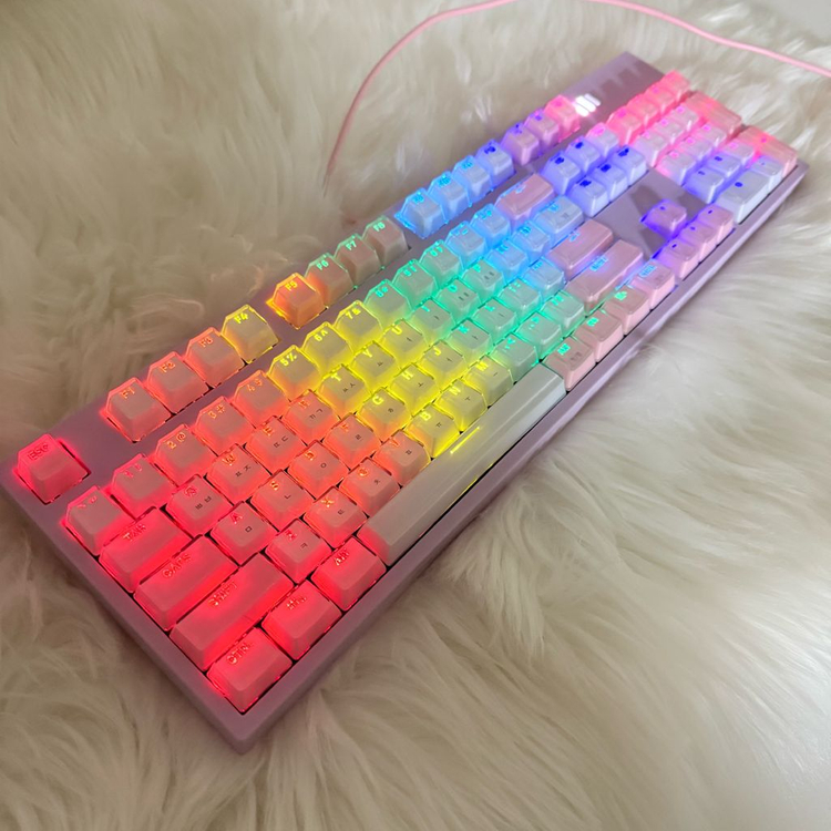 리니어축 앱코 AN08 아이스큐브 핑크 카일광축 게이밍 기계식 키보드 이미지