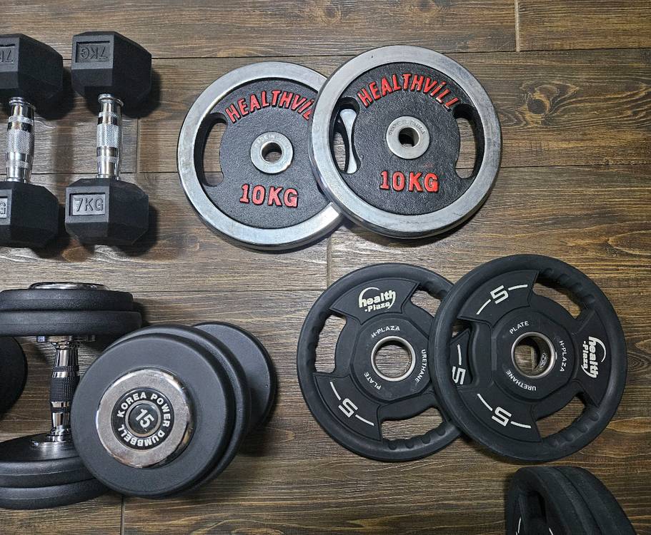 대전 -이지바세트 30kg / 아령 5,7,10,15kg X 2세트 / 원판10kg X 2세트 이미지