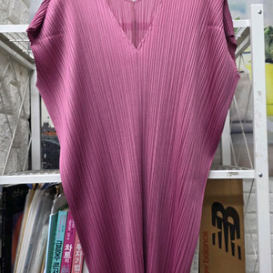 플리츠플리즈 이세이미야케 반소매 원피스 55~66 캡소매 여름원피스 2사이즈 WM53 이미지