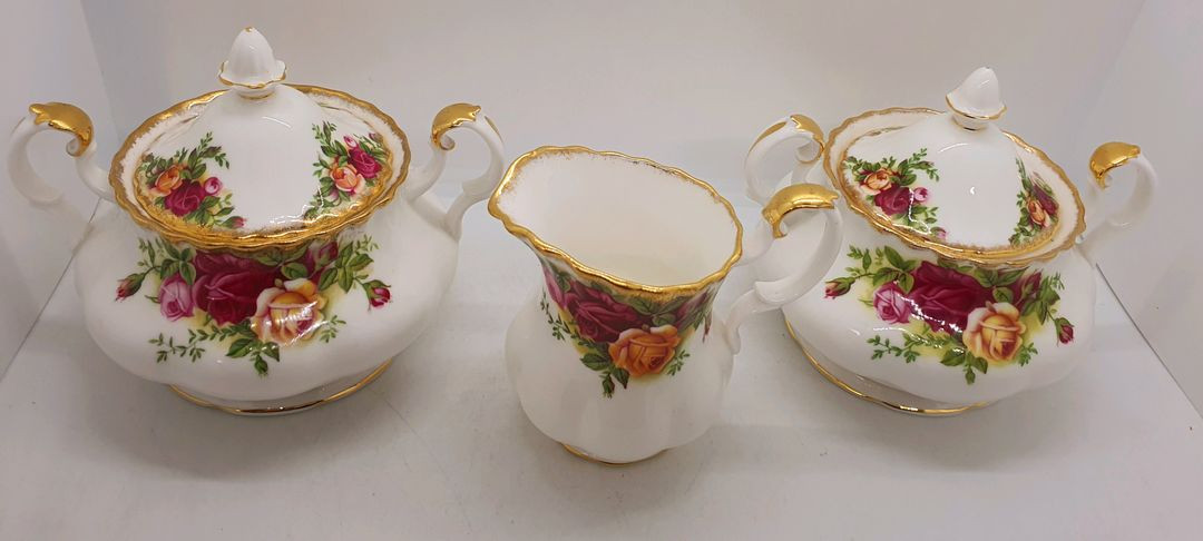 영국 로얄알버트 황실장미 투핸들슈가볼.크리머 개당값 이미지