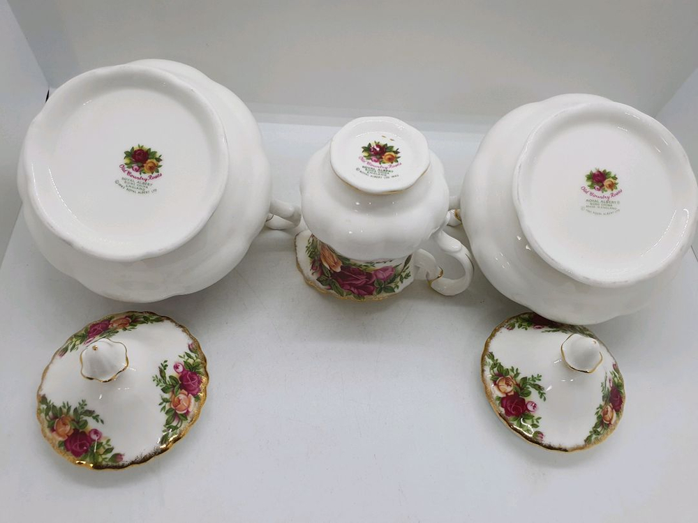 영국 로얄알버트 황실장미 투핸들슈가볼.크리머 개당값 이미지