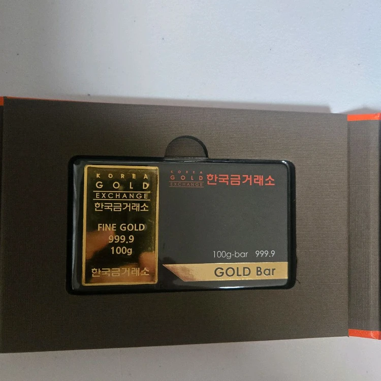 한국금거래소 순금 골드바 100g 26.66돈 이미지