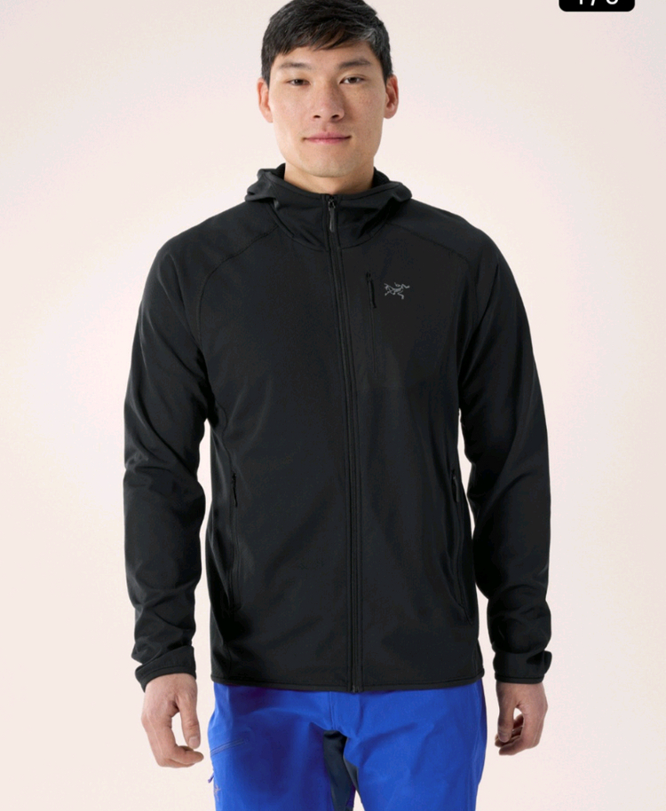 아크테릭스 델타후디 풀집업 자켓 블랙 이미지