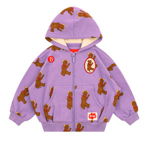 베베드피노 올오버 테디집업후드점퍼 새제품 120 정가59000 이미지