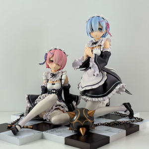 리볼브 리제로 렘 람 한정 발판 포함 미소녀 피규어 이미지