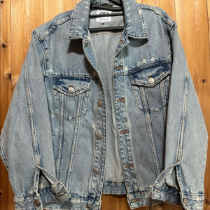자라 빈티지 워싱 청자켓 이미지