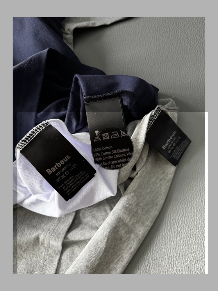 바버 화이트 라운드티 XXL (새상품) 이미지