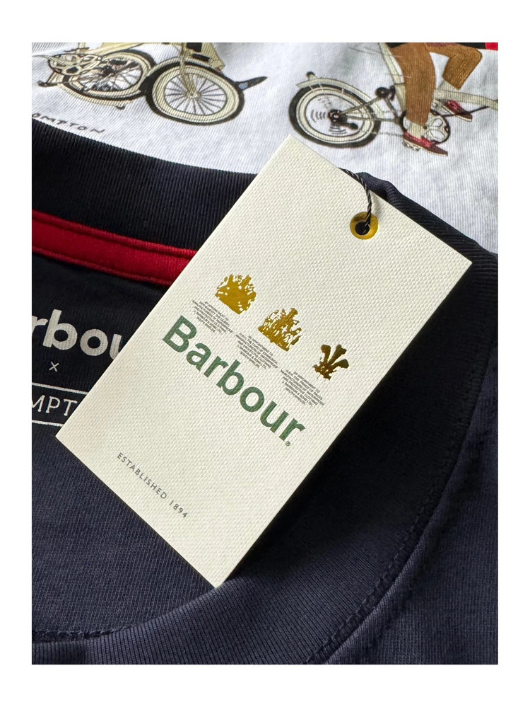 바버 화이트 라운드티 XXL (새상품) 이미지