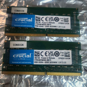 마이크론 DDR4 3200 8GB 노트북 메모리 2개 세트 이미지
