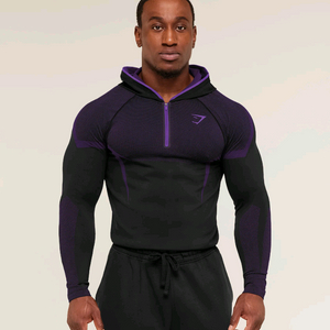 짐샤크 오닉스 5.0 후드 반팔 퍼플/블루 Gymshark onyx v5/섀도우심리스 Shadow seamless 이미지