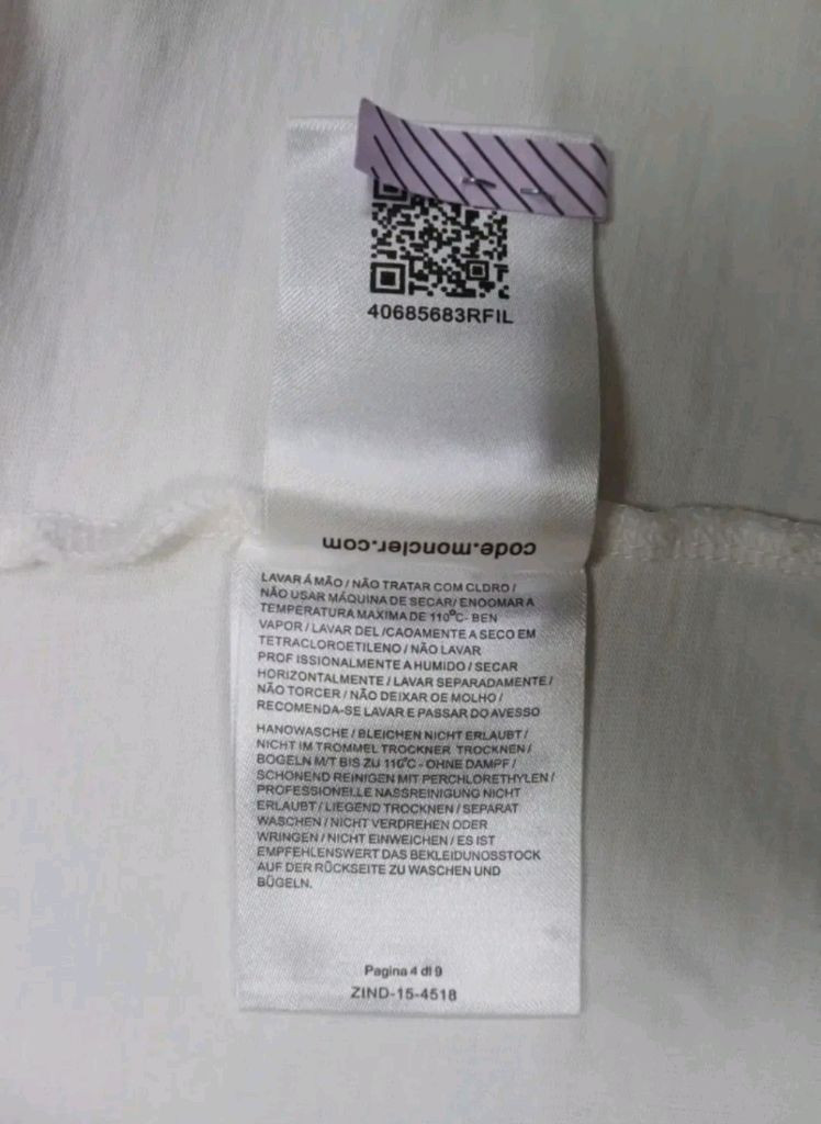 [정품 새상품급] 몽클레어 남성 여성공용 반팔 티셔츠 L 사이즈 이미지