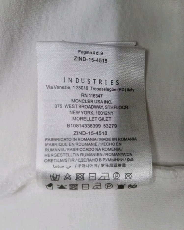 [정품 새상품급] 몽클레어 남성 여성공용 반팔 티셔츠 L 사이즈 이미지