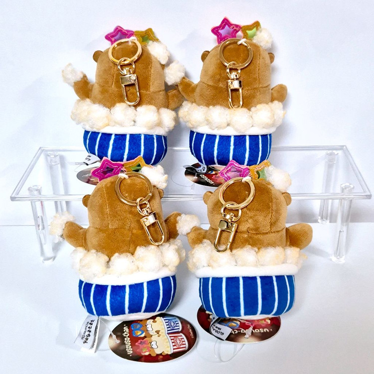 팝콘 우소우소 인형 가방고리 키링 백참 영화 영화관 팝콘통 수달 우소우소짱 괴출 괴담출근 최요원 이미지