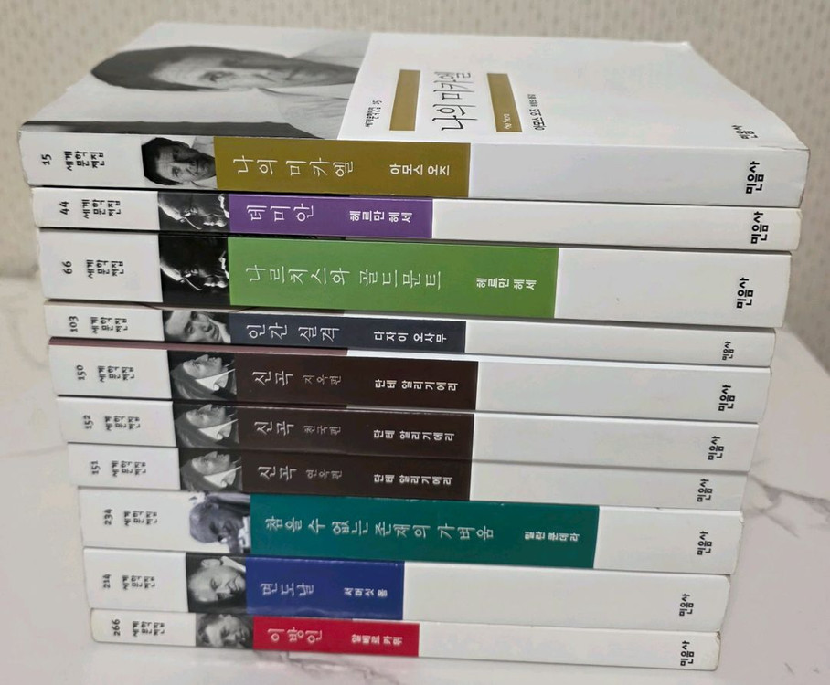 도서 민음사 세계문학전집 10권 책 세트 이미지