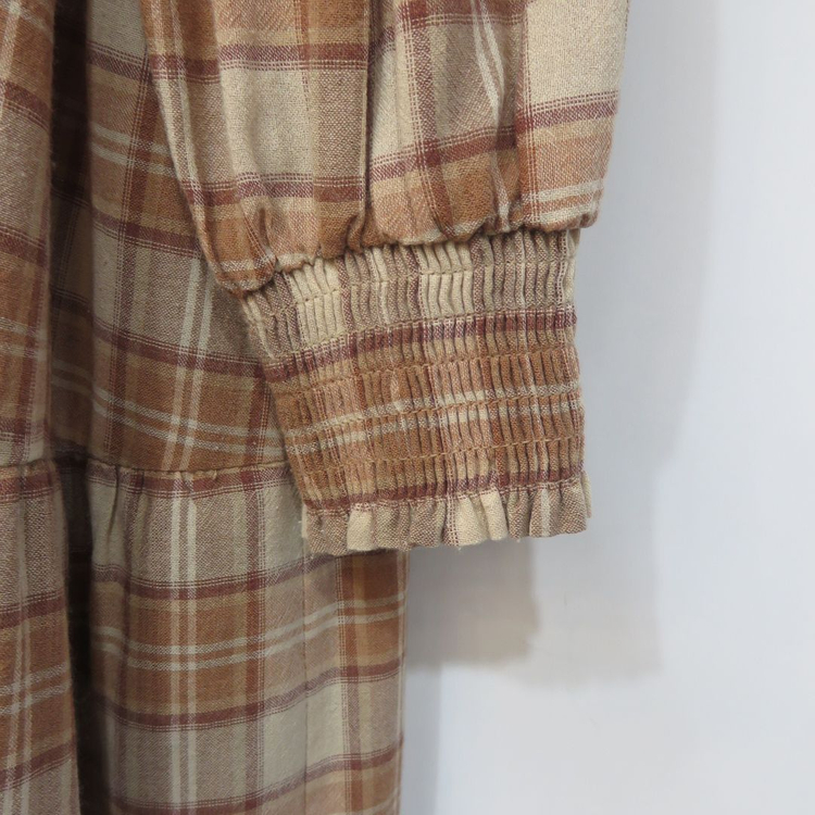 써스데이아일랜드 체크 롱 티어드 원피스 이미지