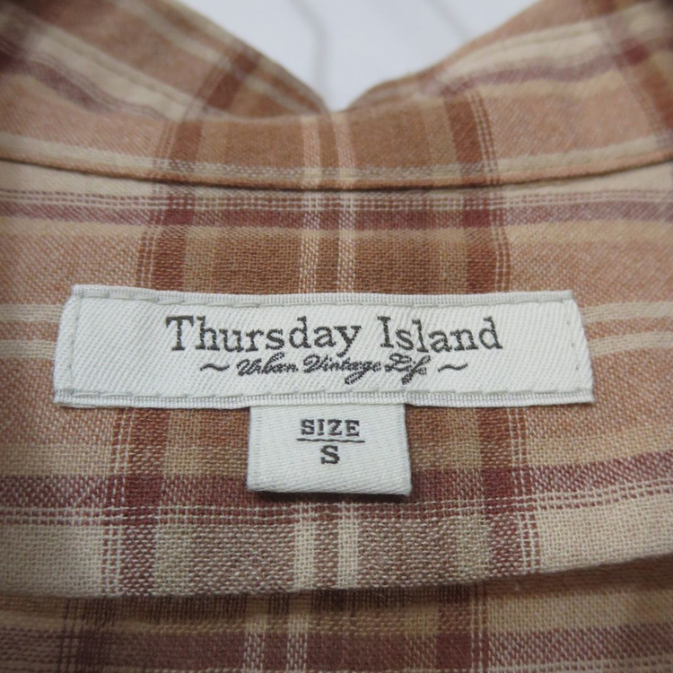 써스데이아일랜드 체크 롱 티어드 원피스 이미지