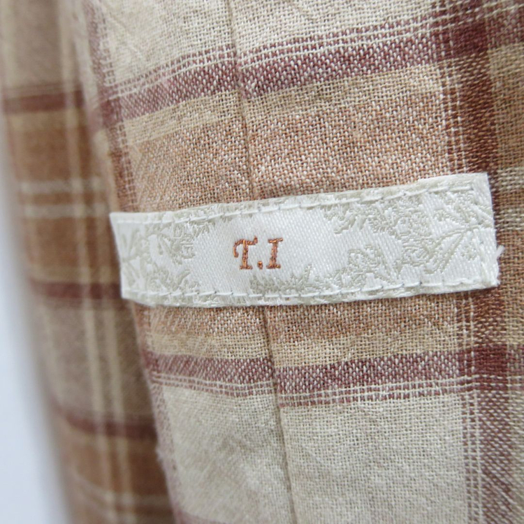 써스데이아일랜드 체크 롱 티어드 원피스 이미지