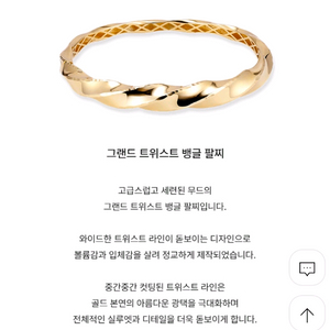 14k 도로시 트위스트 뱅글팔찌 이미지
