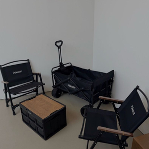 폴스타 캠핑 세트(캠핑 웨건, 의자 2개, 테이블 세트) 이미지