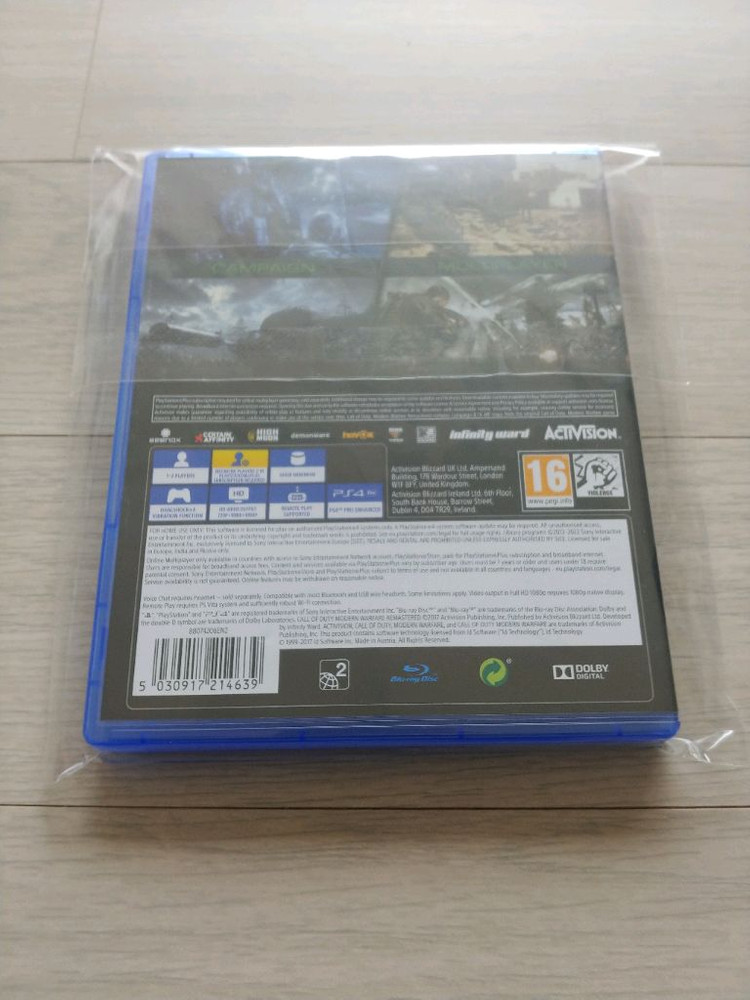 ps4 콜 오브 듀티 모던 워 페어 리마스터 유럽판 이미지