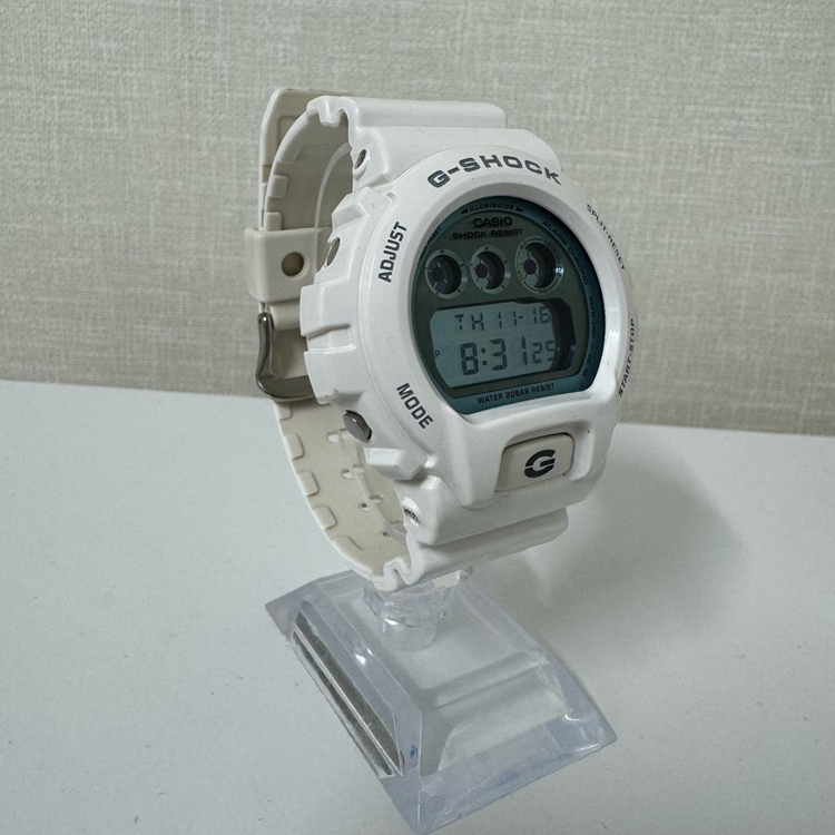 지샥 dw-6900pl 화이트 미러액정 이미지