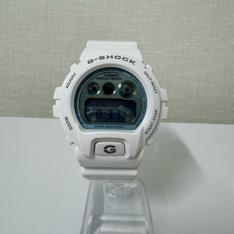 지샥 dw-6900pl 화이트 미러액정 이미지