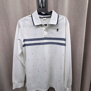 W.ANGLE 화이트 긴팔 카라 티셔츠 이미지