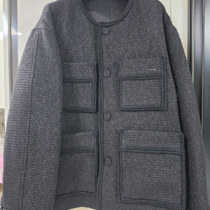 우영미 블랙 글리터 트위드 자켓 - 48사이즈 이미지