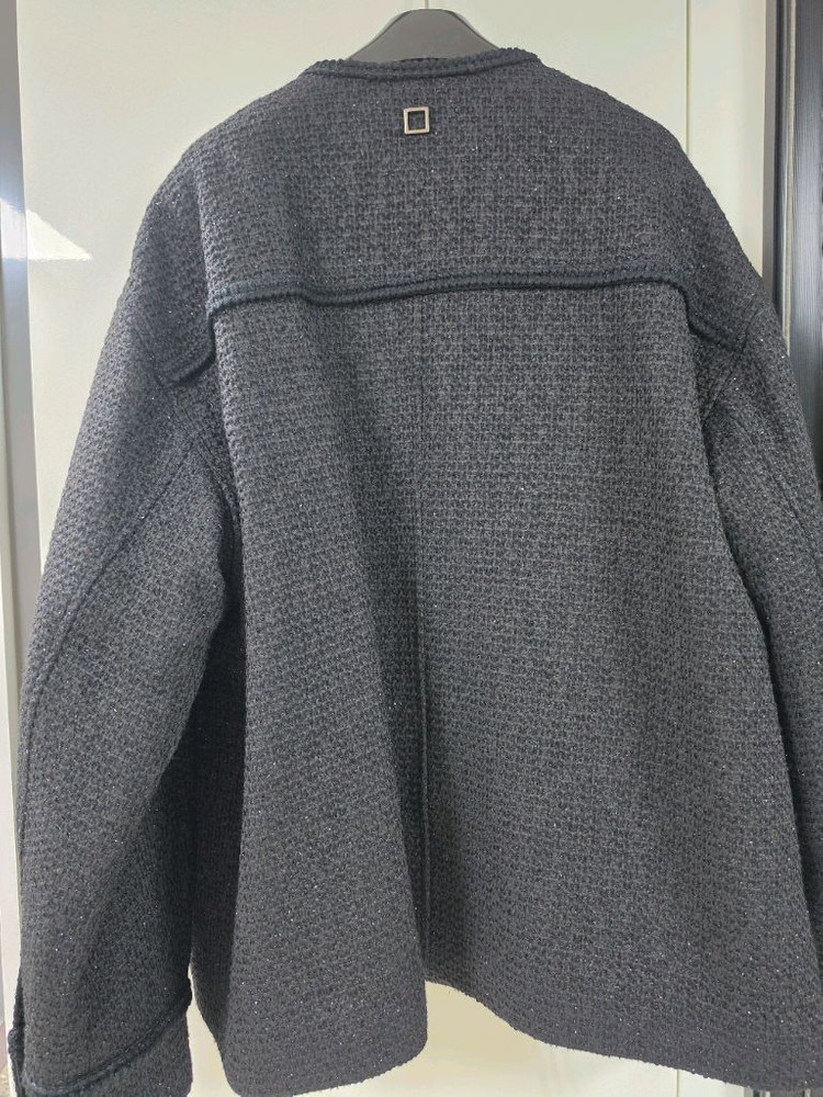 우영미 블랙 글리터 트위드 자켓 - 48사이즈 이미지