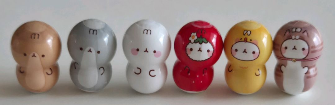 (플리퍼즈,쿠너츠)방탄소년단 bt21 스핀피즈 오뚝이들, 몰랑이 오뚝이들 이미지