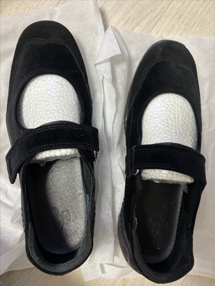 세인트 새틴 메리제인 키높이 스니커즈 벨벳블랙 3cm 250 이미지