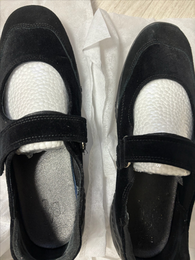 세인트 새틴 메리제인 키높이 스니커즈 벨벳블랙 3cm 250 이미지