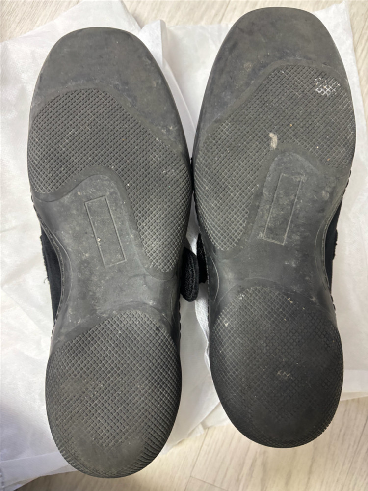 세인트 새틴 메리제인 키높이 스니커즈 벨벳블랙 3cm 250 이미지